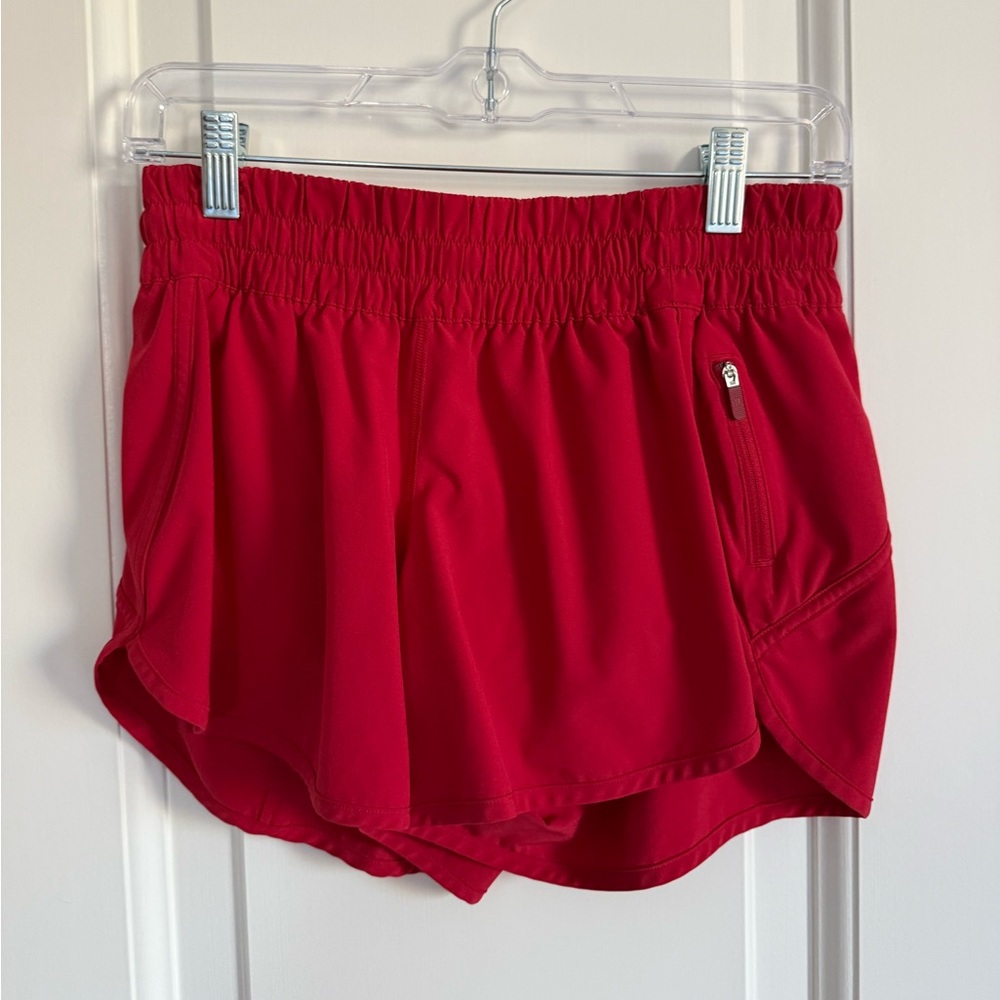 lululemon athletica Red Women's Tracker Shorts